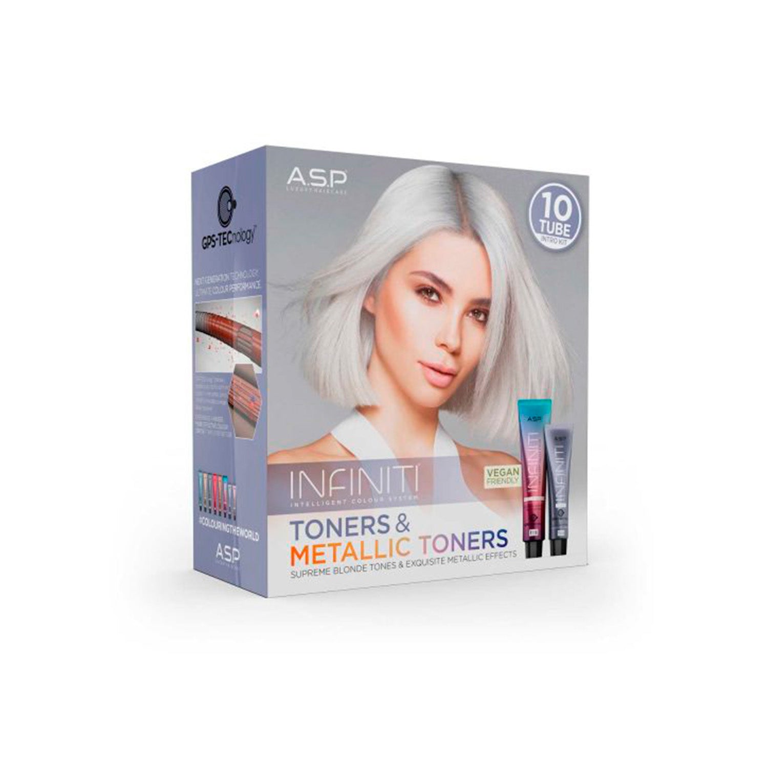 ASP Infiniti Toners+ Metallics Kit Professional Salon Products 10 tube