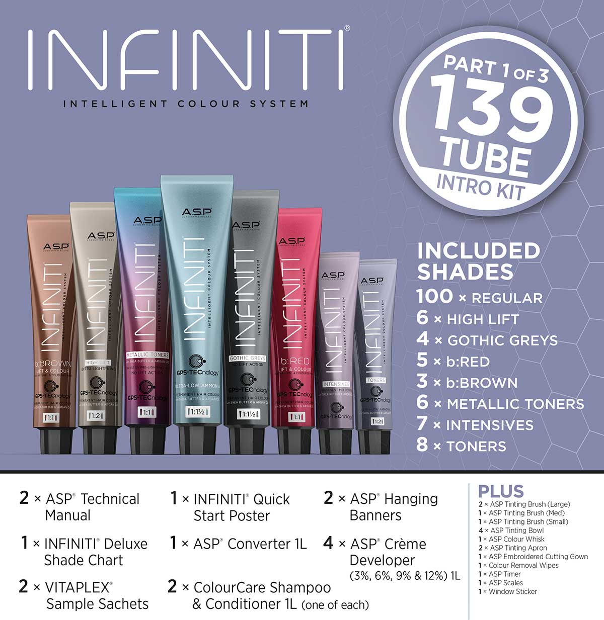 ASP  Infinit Complete Kit 139shades Professional Salon Products