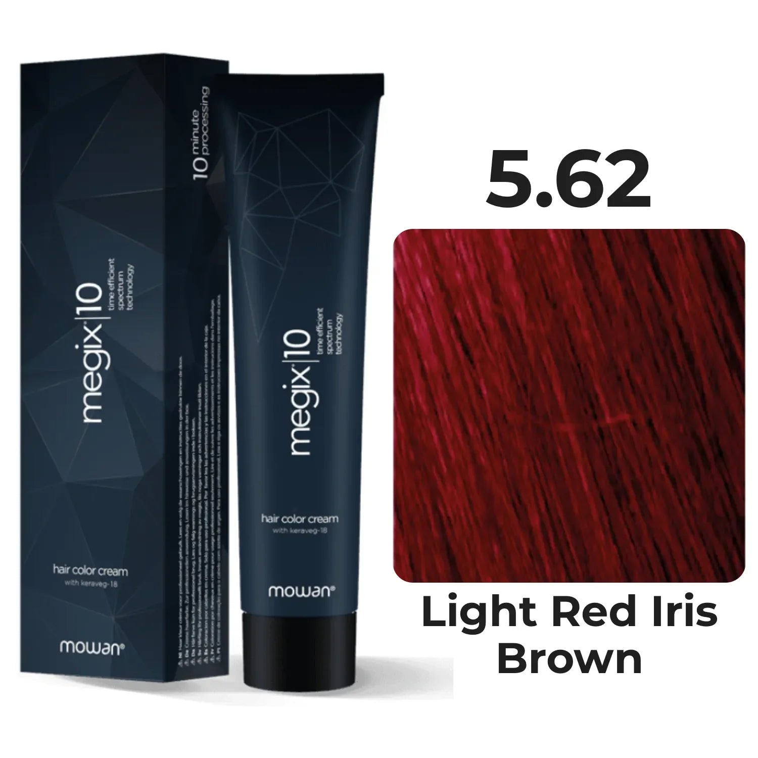 Mowan  - Megix Hair Color - Red Iris 5.62