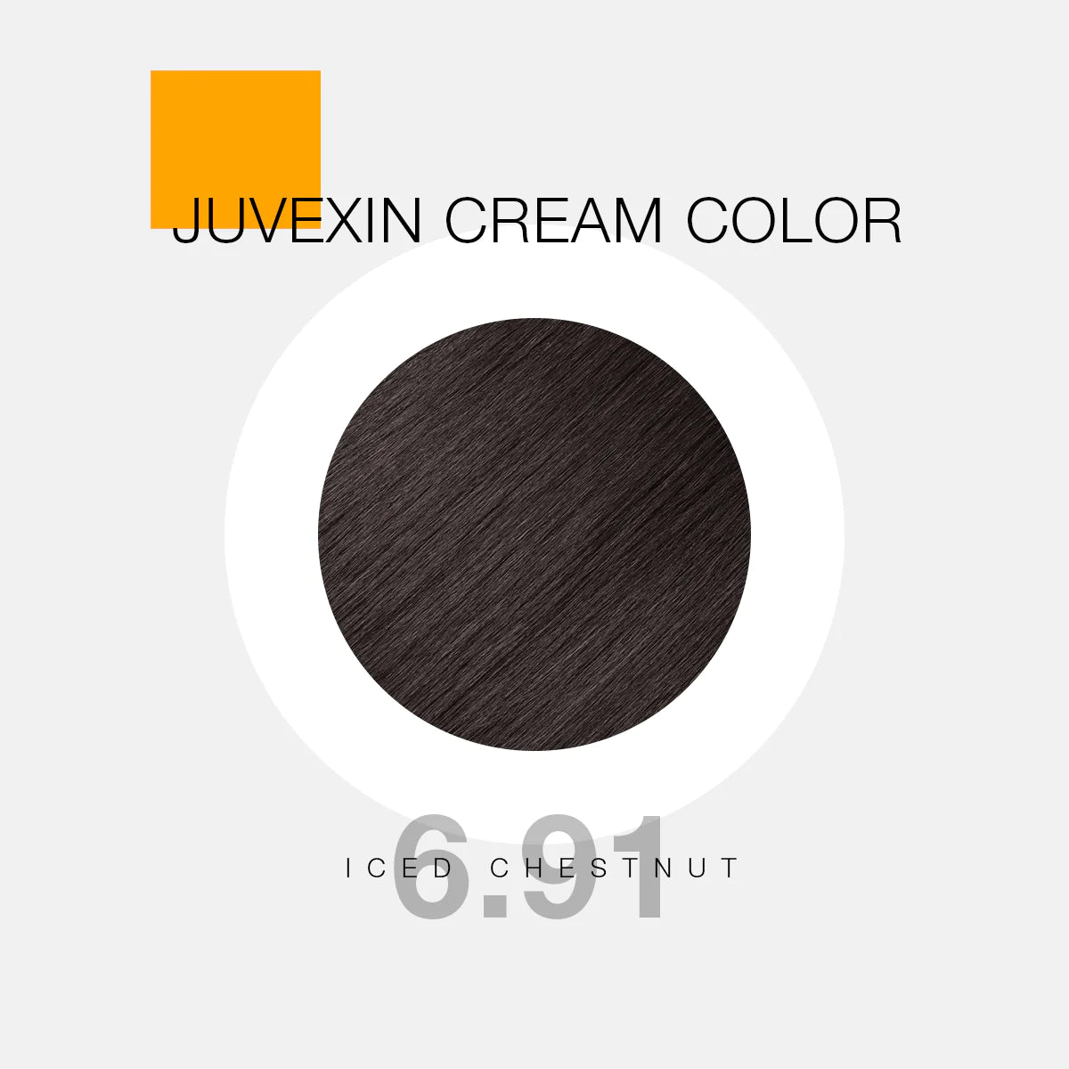 GK Hair Color - Juvexin Cream Color Pro Iced Chestnut 6.91