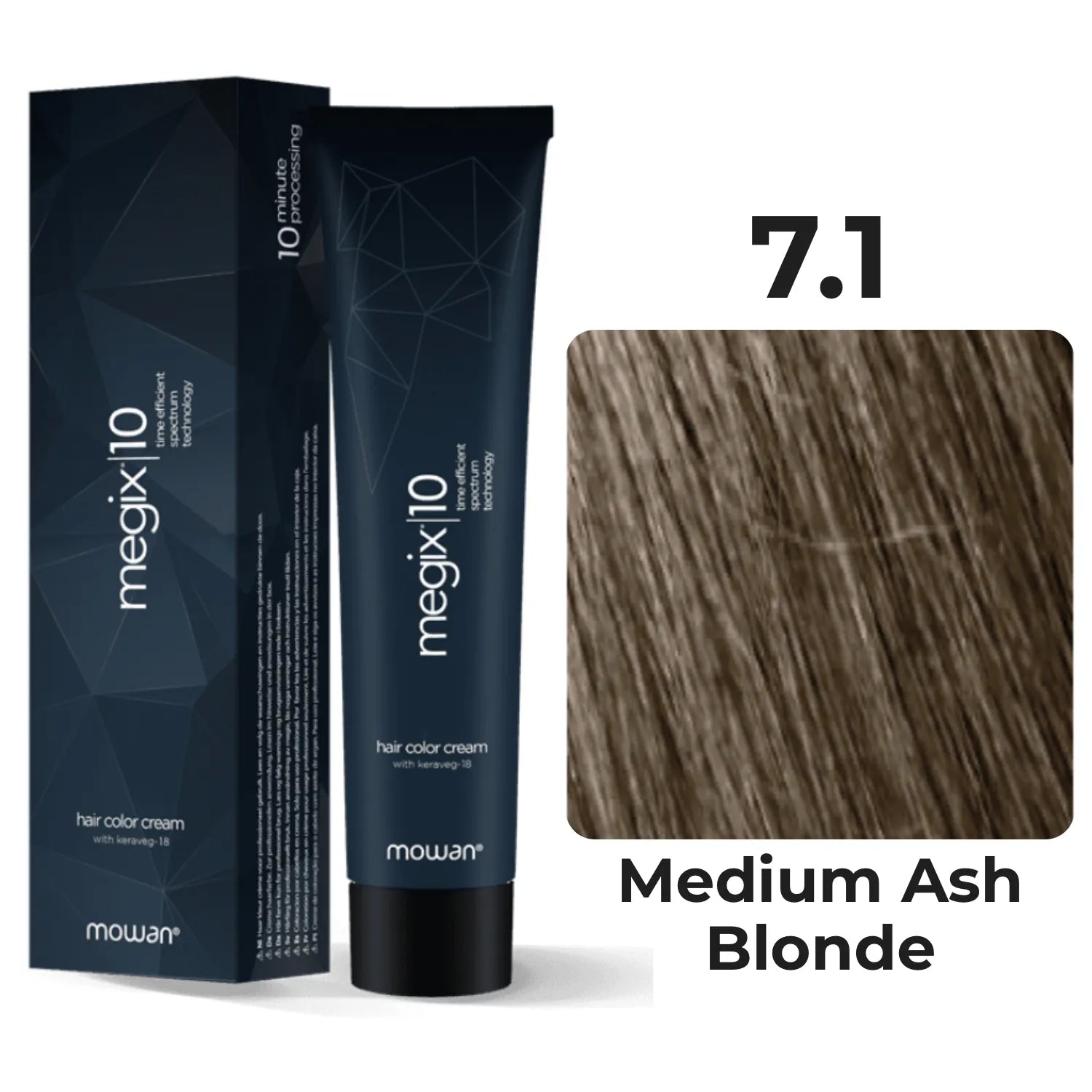 Mowan  - Megix Hair Color - Ash 7.1