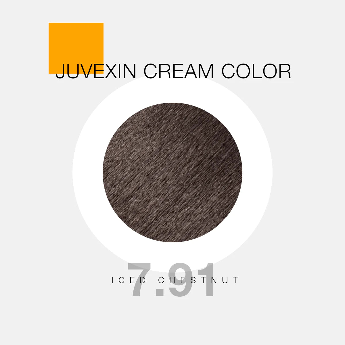 GK Hair Color - Juvexin Cream Color Pro Iced Chestnut 7.91