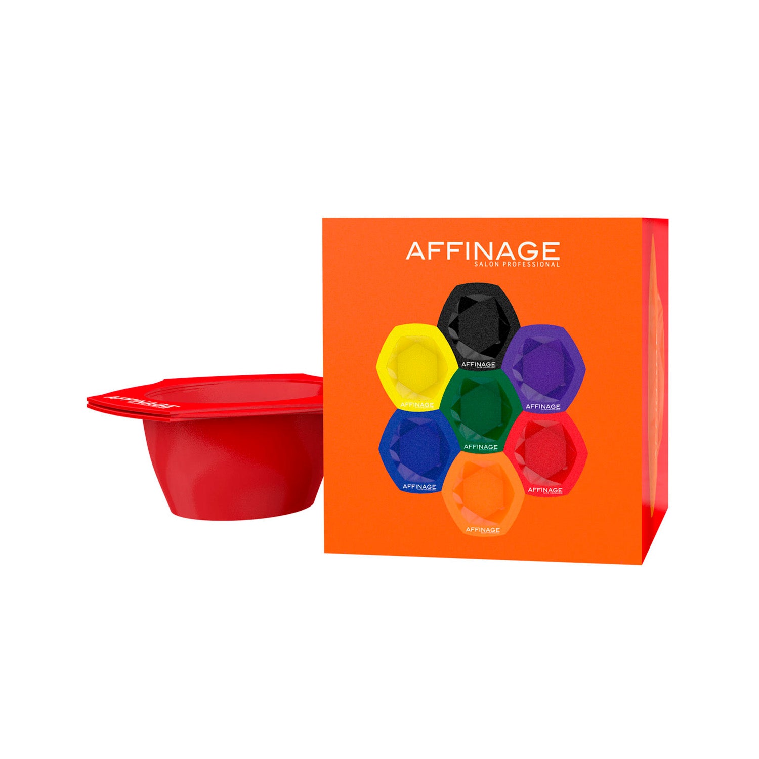 Affinage Spectrum Colored Stackable Bowl (7pcs) Professional Salon Products