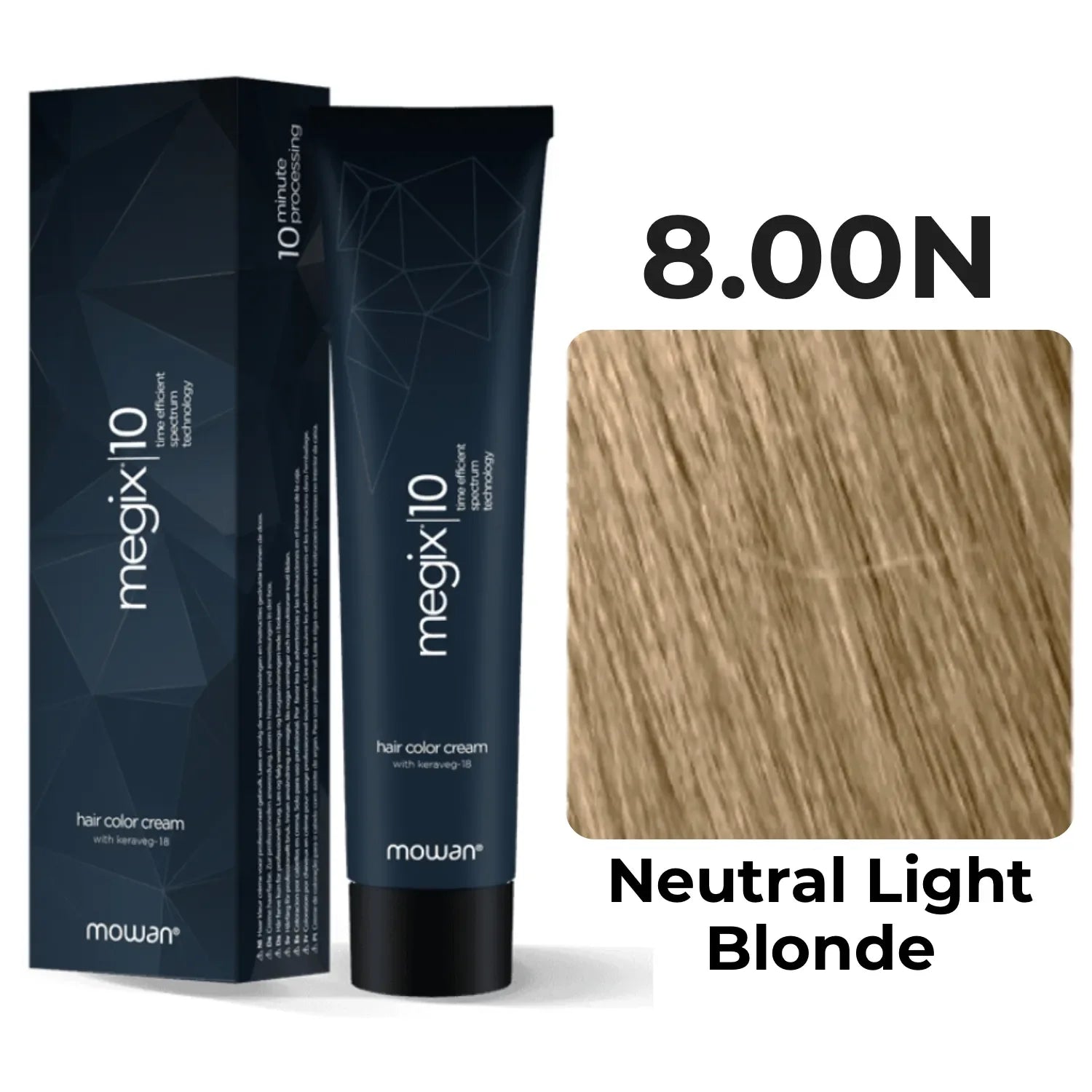 Mowan  - Megix Hair Color - True Neutrals 8.00N