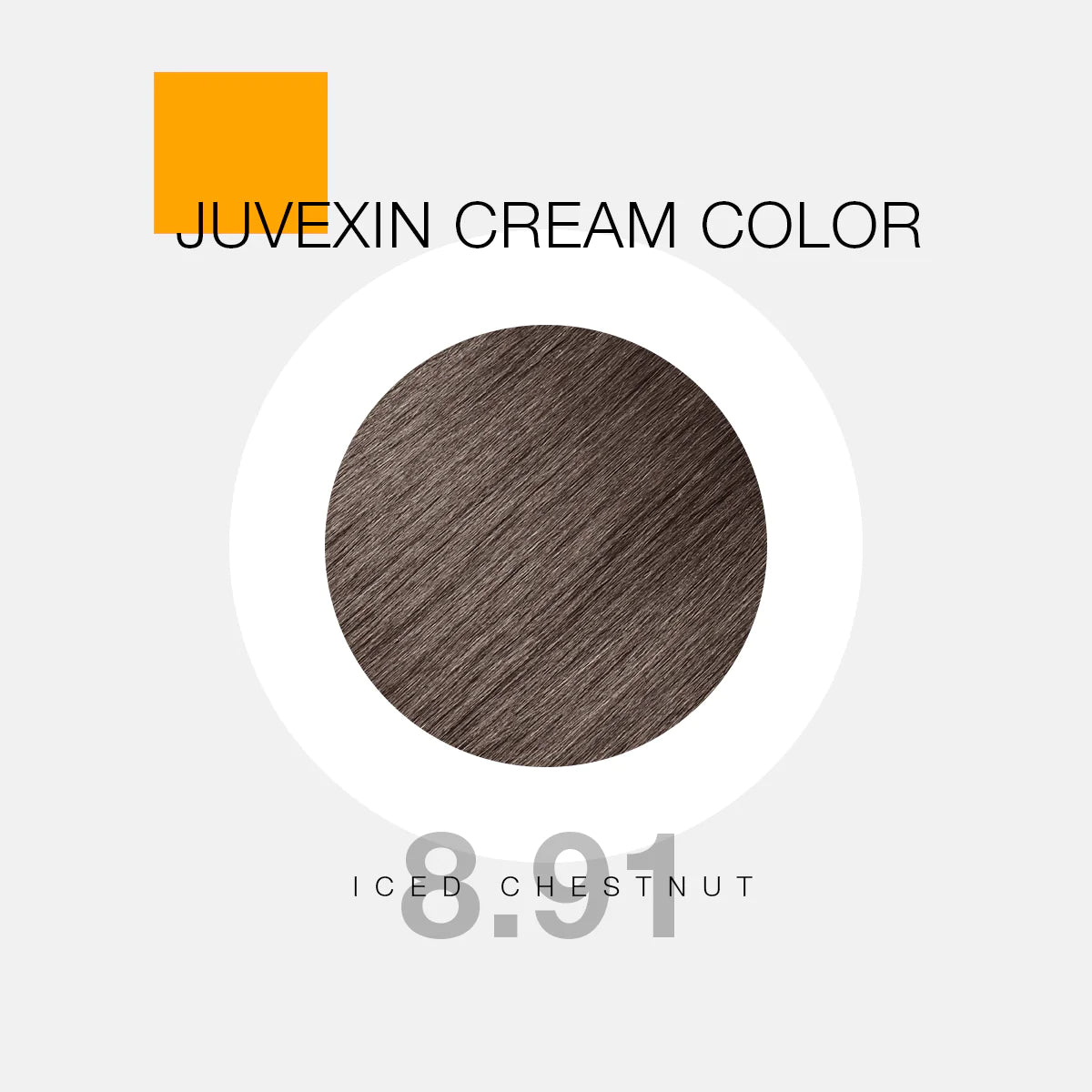 GK Hair Color - Juvexin Cream Color Pro Iced Chestnut 8.91