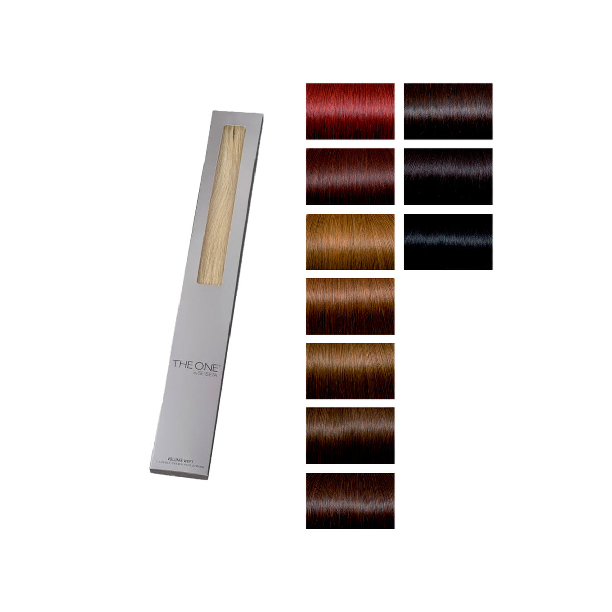 Seiseta The One Hair Extensions - Volume Weft Hair Double Drawn - BASIC