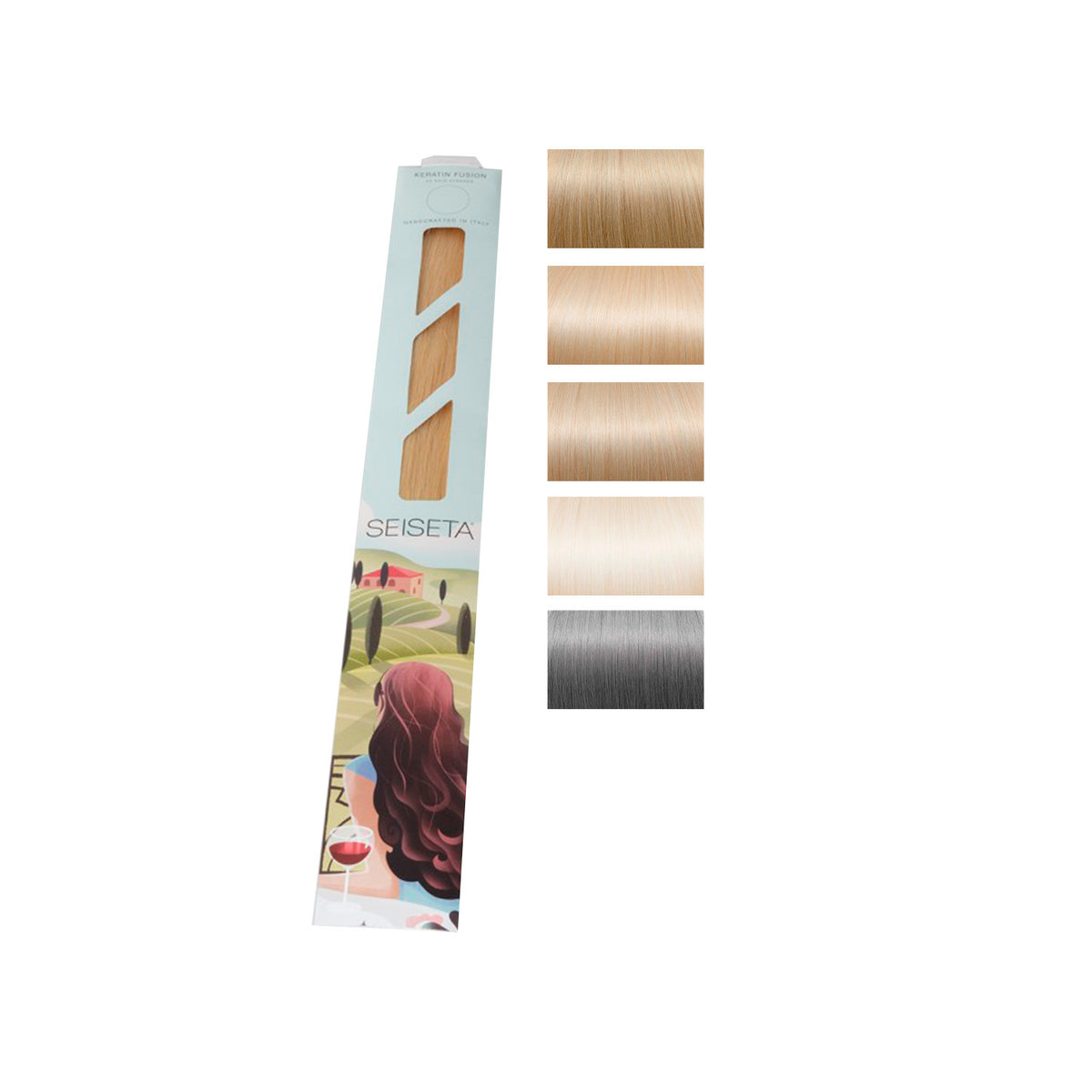 Seiseta The One Hair Extensions - Keratin Fusion Classic Colors - COOL