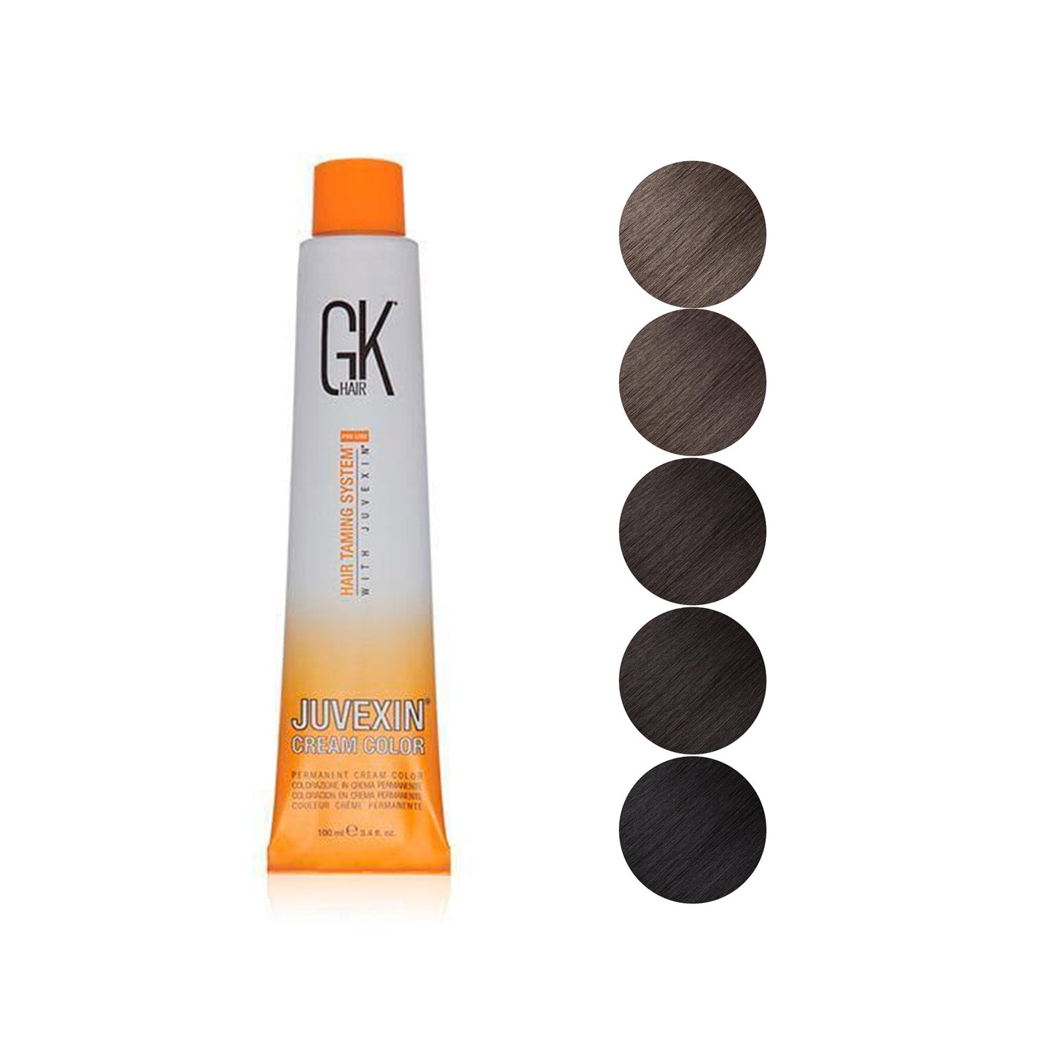 GK Hair Color - Juvexin Cream Color Pro Iced Chestnut