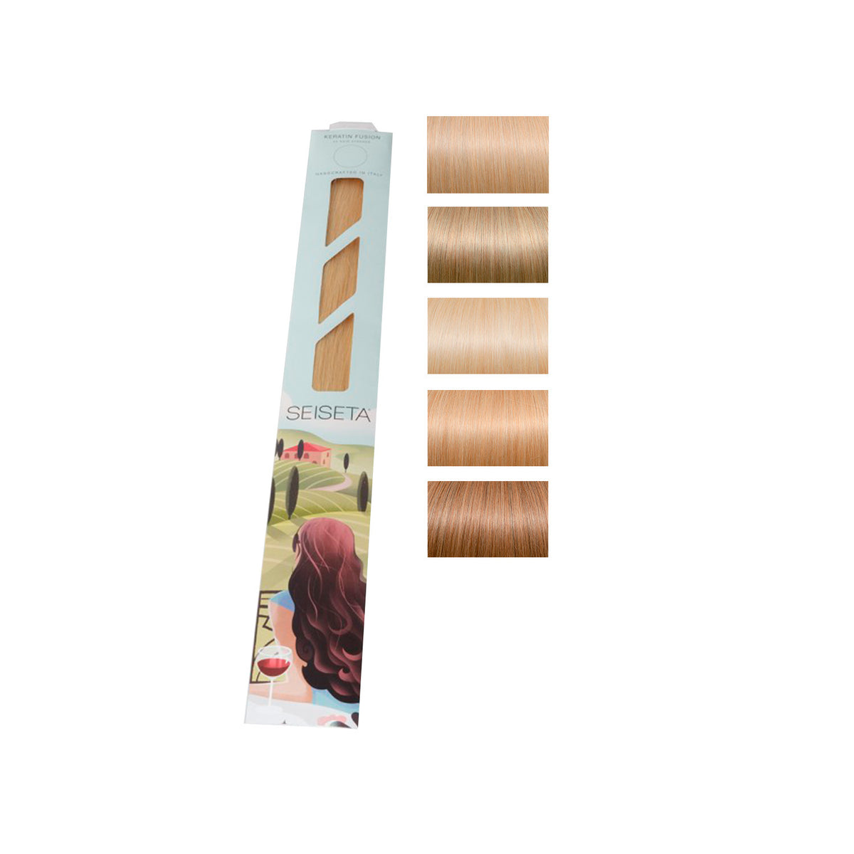 Seiseta The One Hair Extensions - Keratin Fusion Classic Colors - LIGHTS
