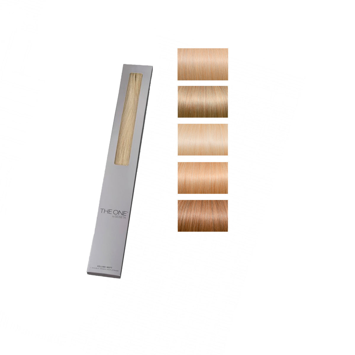 Seiseta The One Hair Extensions - Volume Weft Hair Double Drawn - LIGHTS