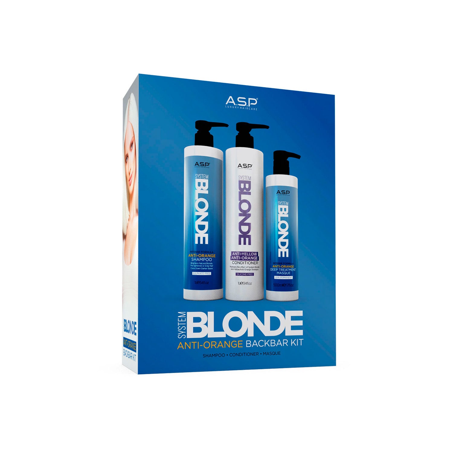 ASP System Blonde Back Back Kit Anti-Orange Professional Salon Products