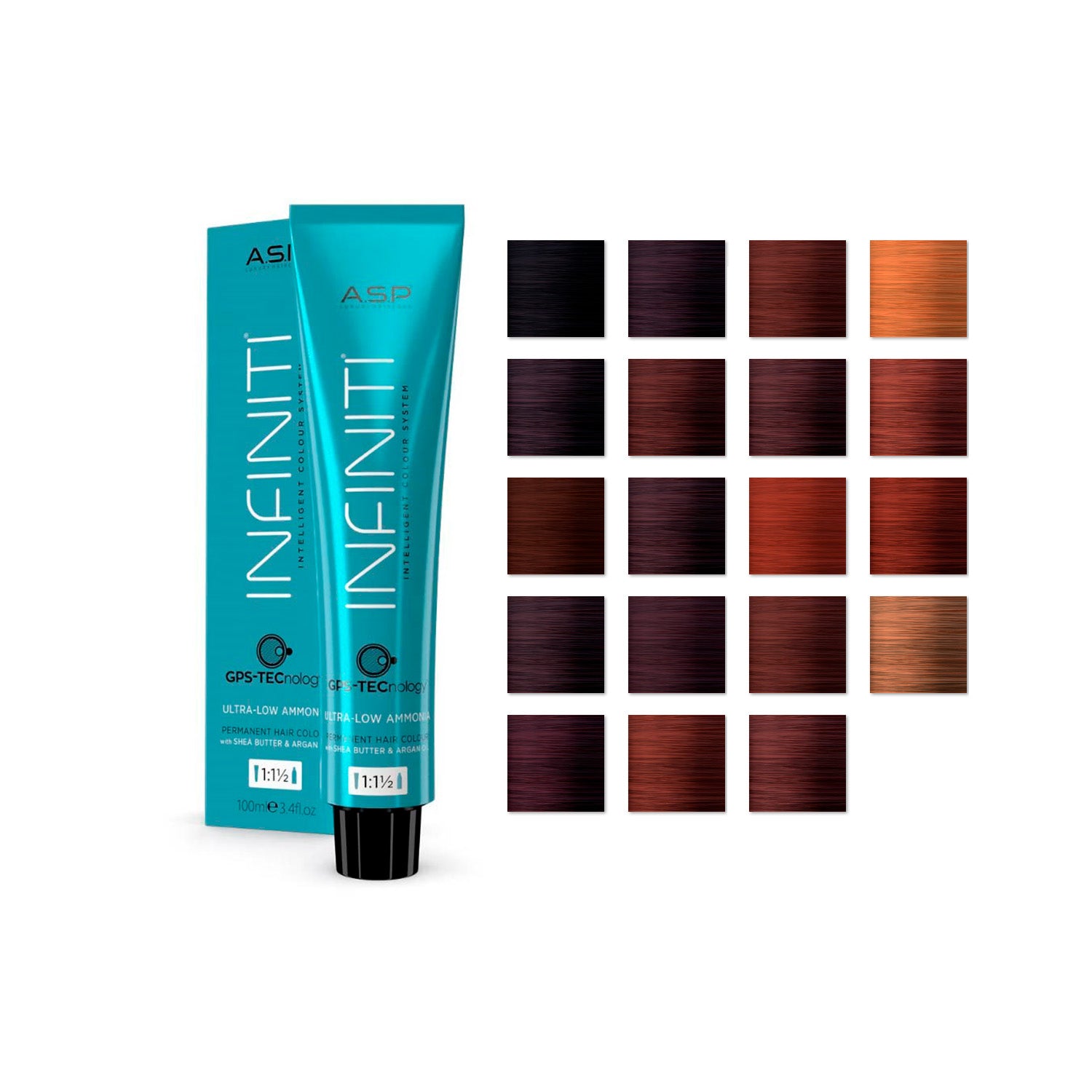 ASP Infiniti Crème Color  Regular  Warm & Radiant  Ultra low ammonia Professional Salon Products