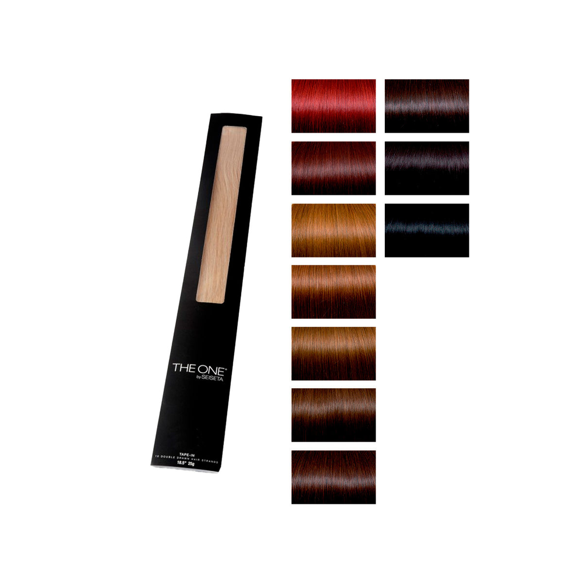 Seiseta The One Hair Extensions - Tape-In Double Drawn Classic Colors - BASIC