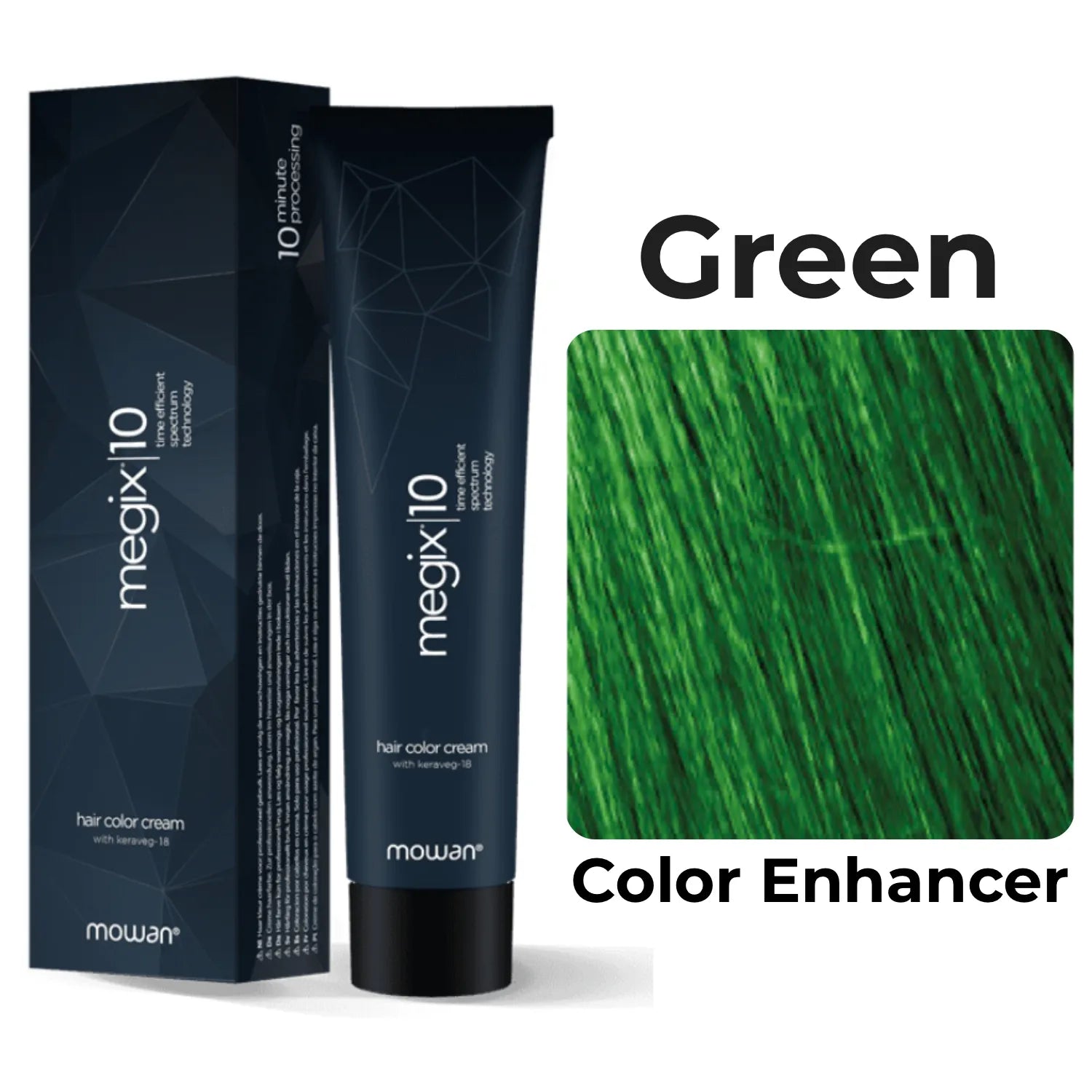 Mowan  - Megix Hair Color - Color Enhancers GREEN